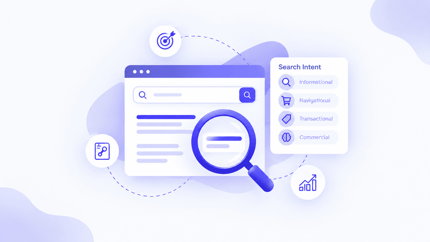 Keyword research and search intent for search engine optimization