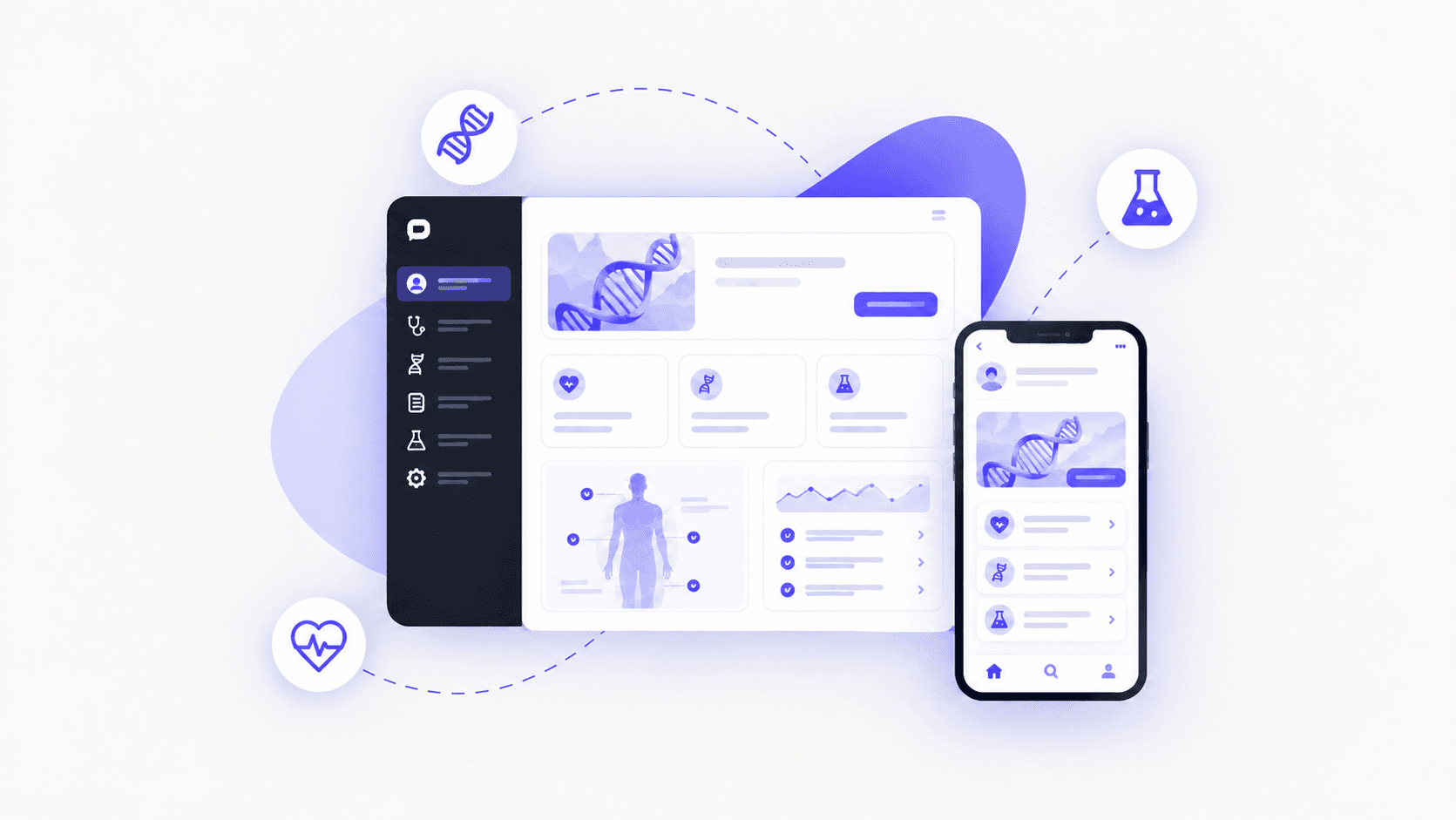 Bio Medical and Enhancement UI/UX design project preview